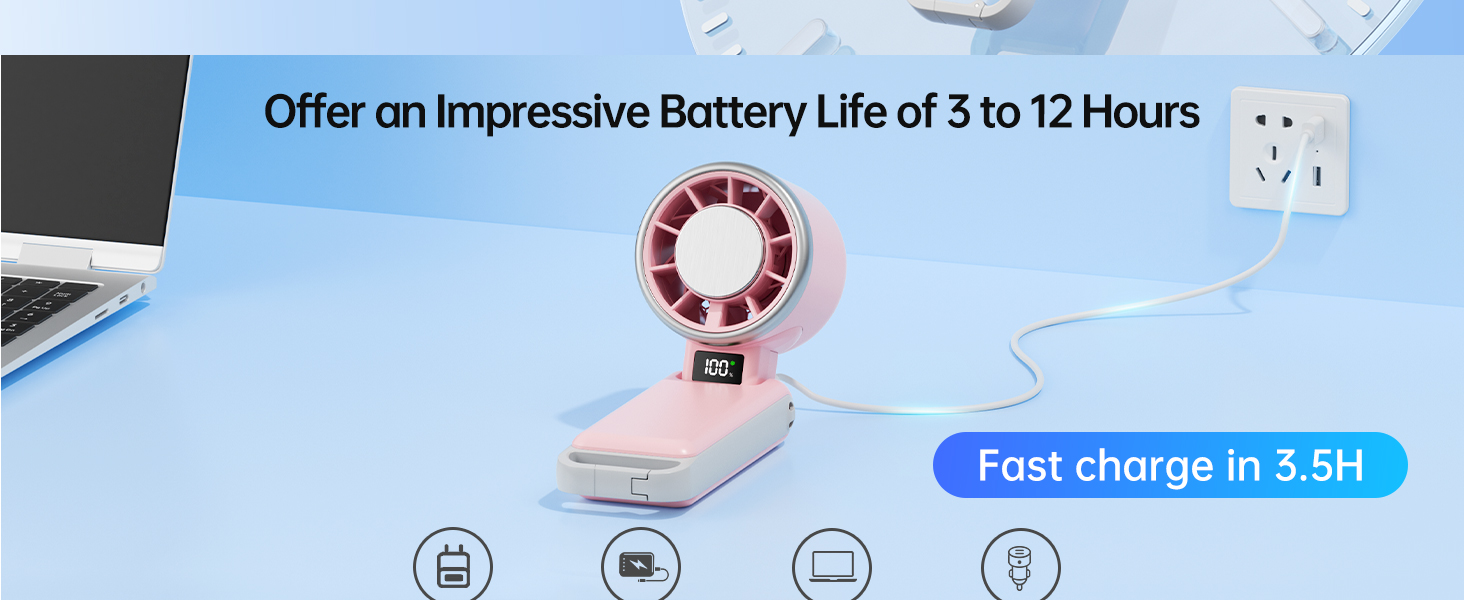 Battery Rechargeable Fan