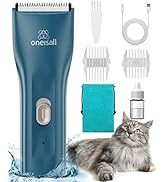 oneisall Pet Clipper for Cat Matted Hair, Pet Shaver for Cats Quiet Pet Hair Clippers Cordless Ca...