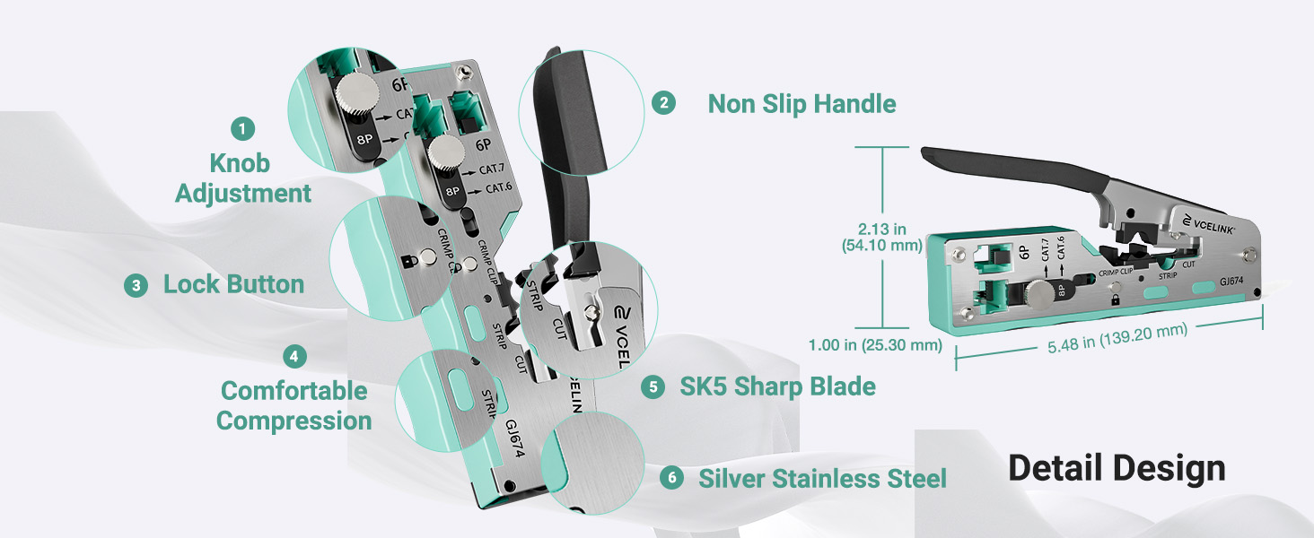 SK5 Multi-Tool Precise Crimping and Neatly Trimming