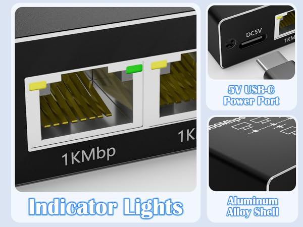 two port ethernet splitter