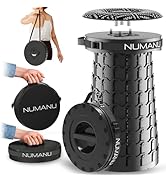 NUMANU XXL Collapsible Stool with Cushion &amp; Carry Bag, 2025 Upgraded Taller &amp; Wider Seat, Max 1,0...