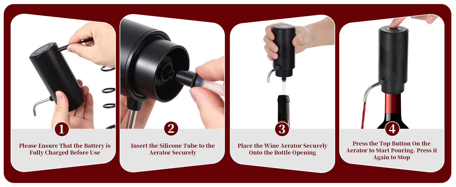 electric wine decanter with aerator