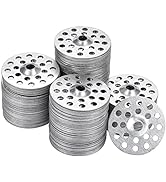 AccEncyc 1 Inch Plaster Washers 200 Pcs Plaster Buttons Metal Washers for Screws Plaster Repair R...