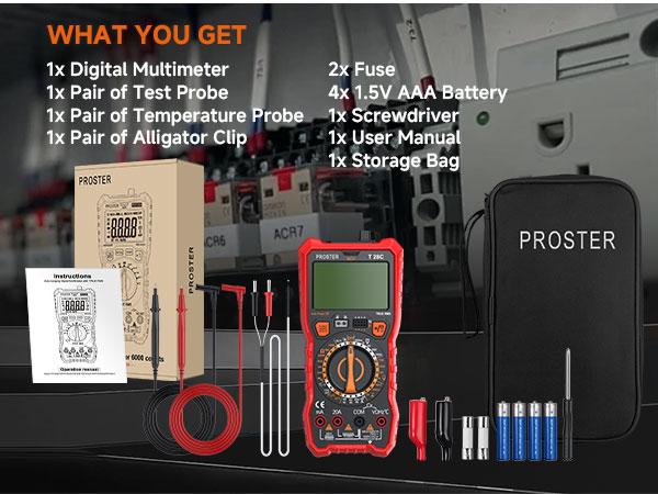 6000count Manual Multimeter