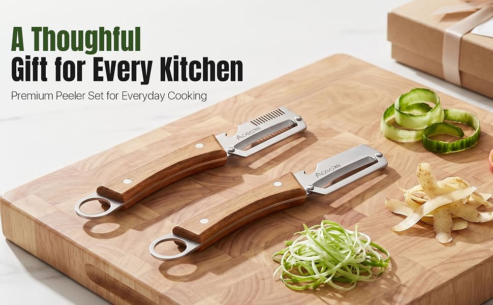 multifunctional vegetable peeler potato peeler stainless steel peeler with wooden handle fruitpeeler