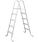 Above Ground Pool Ladder, Heavy Duty Luxury Pool Ladder, Corrosion Resistant Metal Frame, Suitabl...