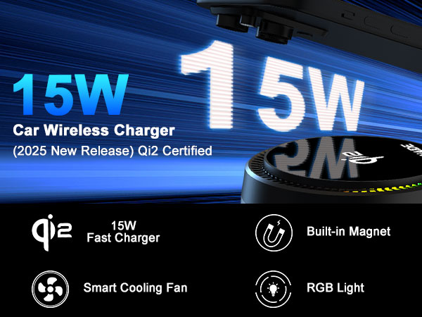 Qi2 Wireless Car Charger
