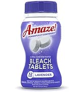 AMAZE Ultra Concentrated Bleach Tablets [32 tablets] - Lavender Scent - for Laundry, Toilet, and ...