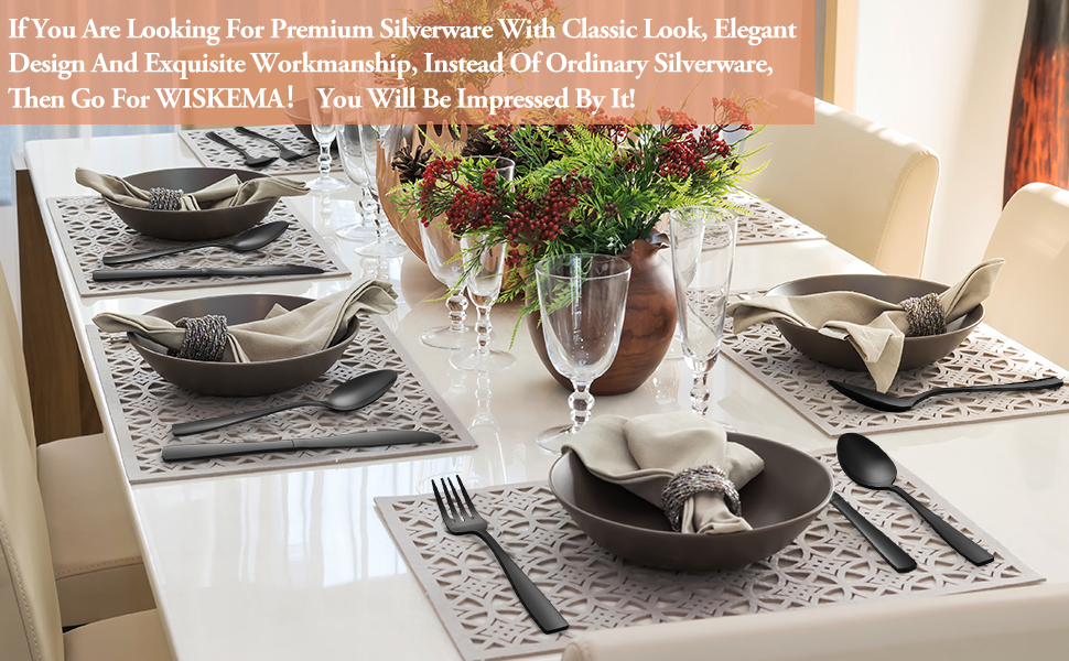 WISKEMA black silverware set