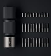 HOTO PixelDrive Electric Screwdriver, Smart Display, 6 Torque Settings, 0.5 to 6 N·m, 1/4'' Hex 3...