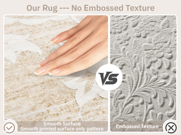 No embossed texture