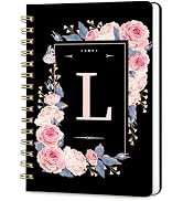 Hllwxrk Lined Spiral Journal Notebook, A5 College Ruled Spiral Notebook for Women, Hardcover with...