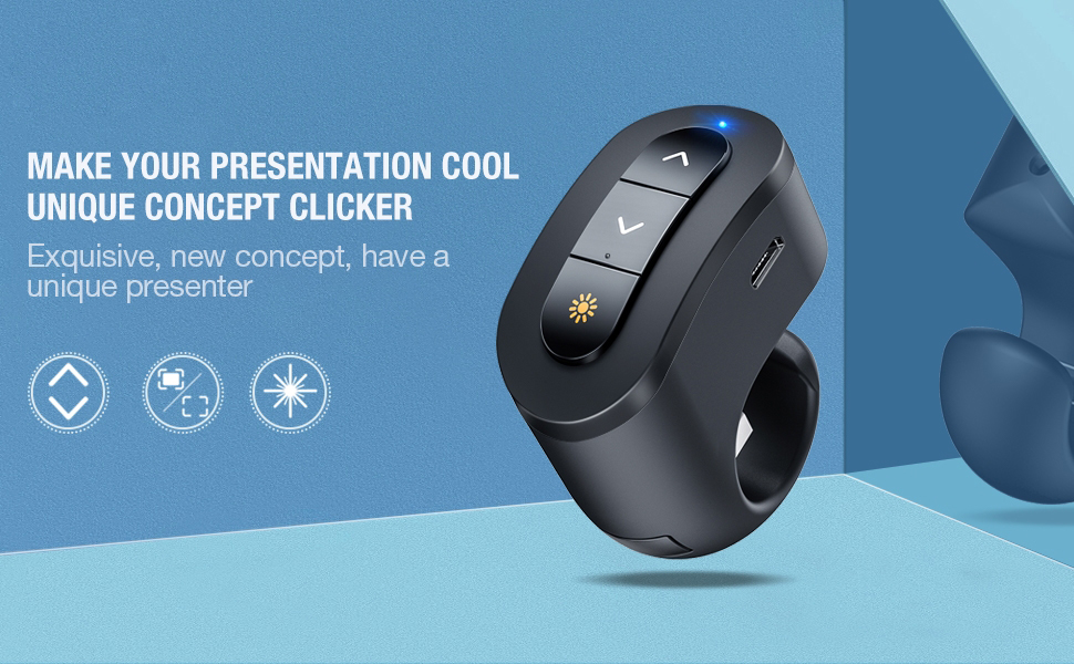 Finger Ring Presentation Clicker