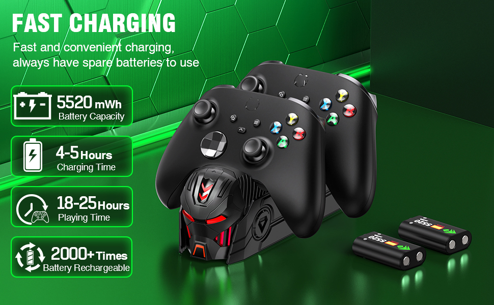 Fast Charger Compatible with Xbox