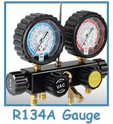 Lichamp HVAC Gauges with Hoses, AC Manifold Gauge Set R410a R134a R12 R22 Refrigerant Gauges
