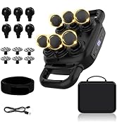UFFAE Six Head Massage Gun, 50 Intensity Levels &amp; 9 Massage Modes, Equipped with 3 Different Mass...