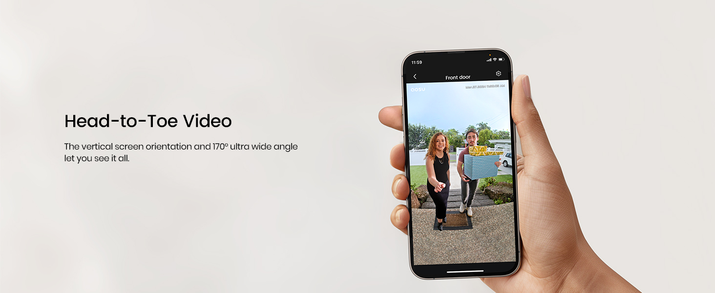 AOSU Doorbell Camera Wireless