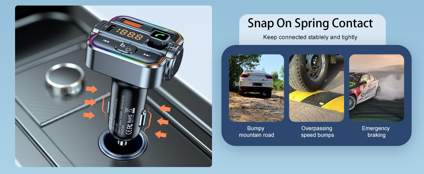 snap on spring contact