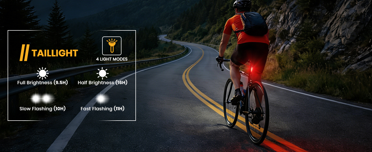4 light modes rear light