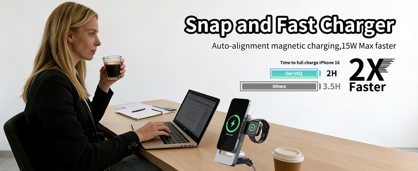 3 in 1 Wireless Charging Station