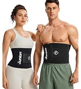 Junlan Waist Trainer for Men and Women - Sweat Band for Stomach Working Out