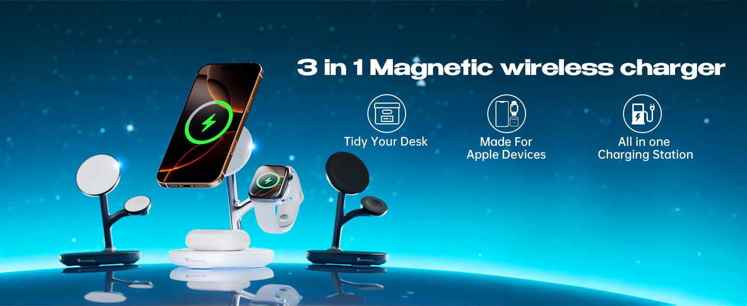 iphone magnetic charger stand