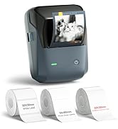 NIIMBOT B1 Pro Label Maker with 3 Roll Labels, 300 DPI HD Bluetooth Thermal Label Printer for Hom...