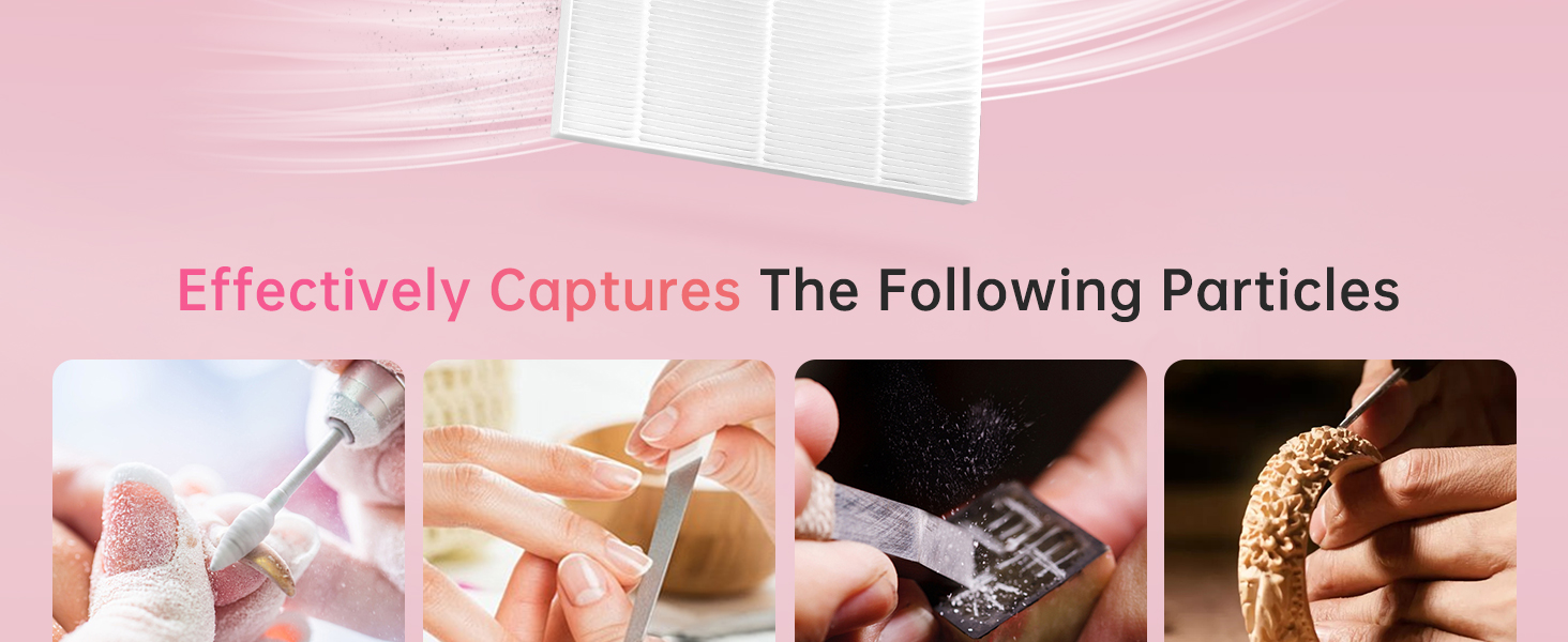 X10 nail dust collector filter