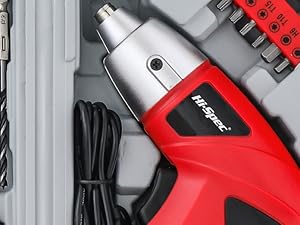 Hi-Spec 19pc 3.6V Red USB Small Power Screwdriver &amp;amp;amp;amp;amp; Home DIY Tool Kit Set