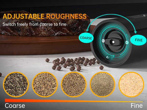 electric salt and pepper grinder set