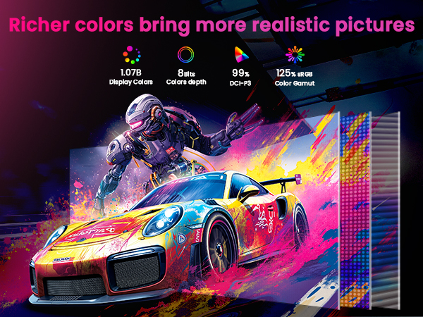 Abstract artistic rendering of a vehicle in neon colors against a dark background, featuring dramatic lighting effects and bright pink, blue, and yellow color splashes.