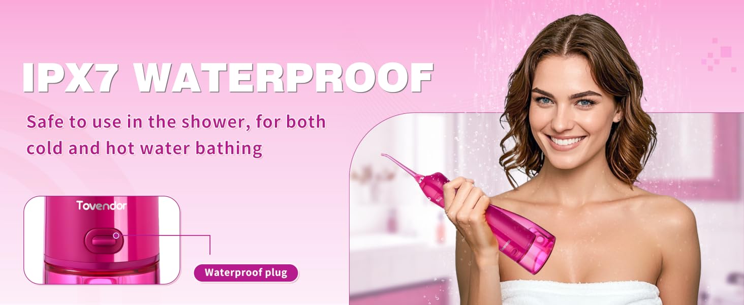IPX7 WATERPROOF Safe to use in the shower 