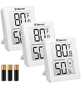 Geevon Indoor Thermometer Room Temperature Monitor,3 Pack Temperature Humidity Gauge Thermometer ...