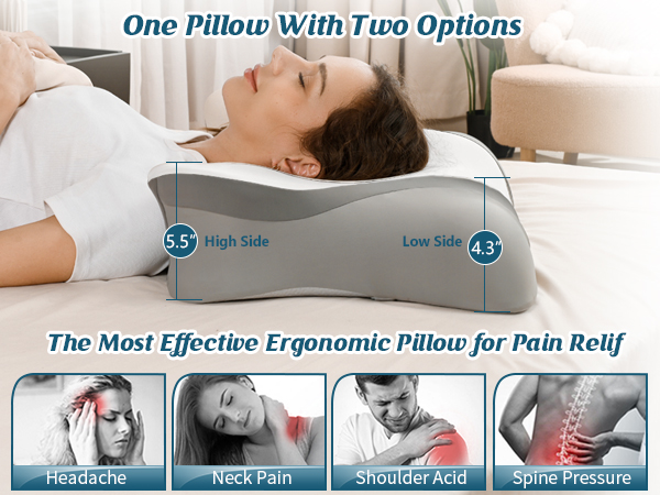 Neck pillow for neck pain relief
