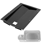 69803 Grease Tray with 6415 Aluminum Foil Liner for Weber Spirit 210 and 220 Grills(2013-2014), C...