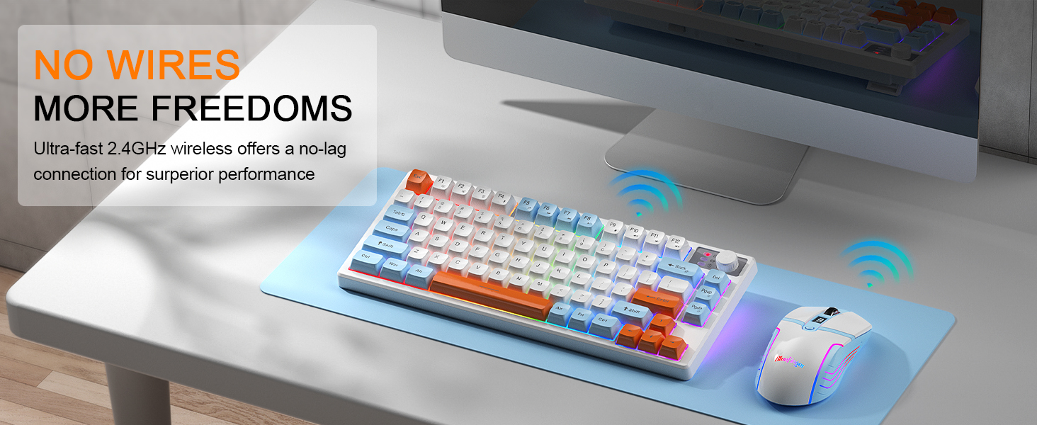 Wireless keyboard and mouse combo