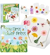 UOMTFAI Flower Press Kit, Creativity Dry Flower Arts and Craft Kit for Kids, Pressed Flower Plant...