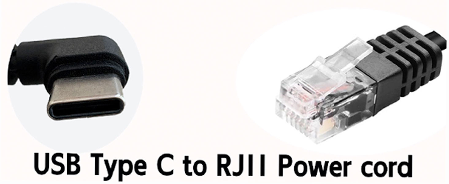 RJ11 to USB-C Power Cord for Uniden Radar Detectors, Replacement Cable Compatible with Uniden