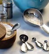 RSVP International (MOD-S) Oval Measuring Spoons, Stainless Steel