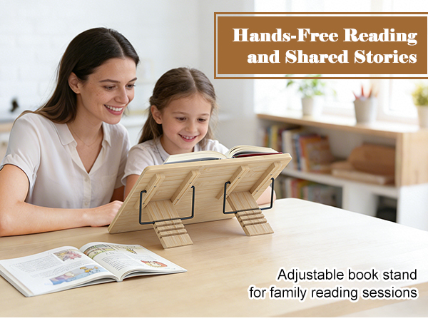 Adjustable Book Stand, Foldable Book Holder