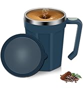 ZenRui Self Stirring Coffee Mug, 18 oz Self Stirring Mug with Lid, Self Stirring Cup with Stainle...
