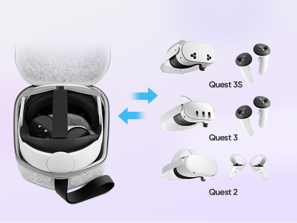 Fits Meta Quest Series headset and controller