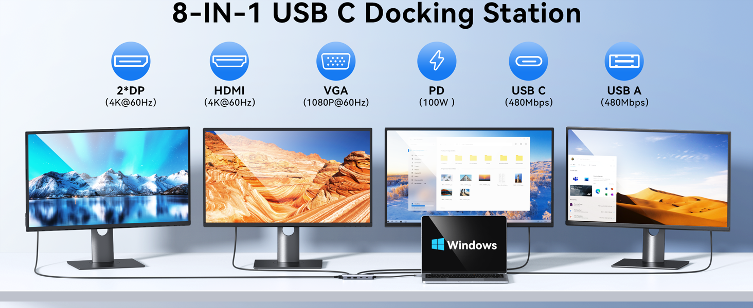 docking station 3 monitors