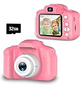 Seckton Upgrade Kids Selfie Camera, Christmas Birthday Gifts for Girls Age 3-9, HD Digital Video ...