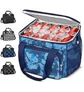 Coobiiya Large Expandable Insulated Cooler Bag,Lunch Box for Men Double Deck Leakproof,Heavy Duty...