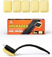MEKER Grill Brush Bristle Free, Grill Brush and Scraper with 5 BBQ Replacement Head, Grill Cleani...
