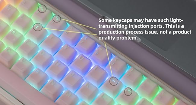 Pink Jade keycap Double Shot pbt keycaps Translucent keycaps Ceramic Cherry Profile Creamy Keycap