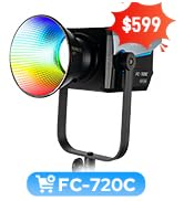 Nanlite FC-720C 750W RGBW LED Video Light, Full-Color Studio Spotlight with 2700K–12000K, CRI 96 ...