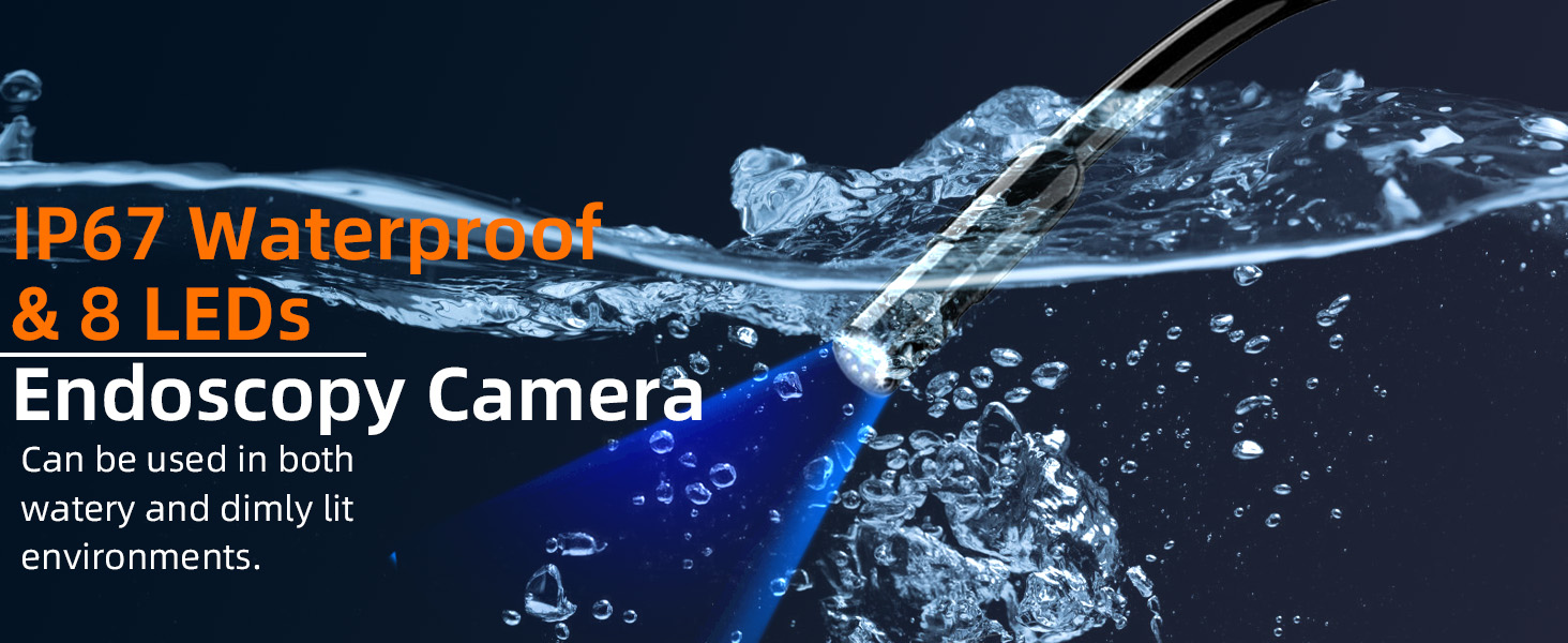 IP67 Waterproof & 8 LEDs