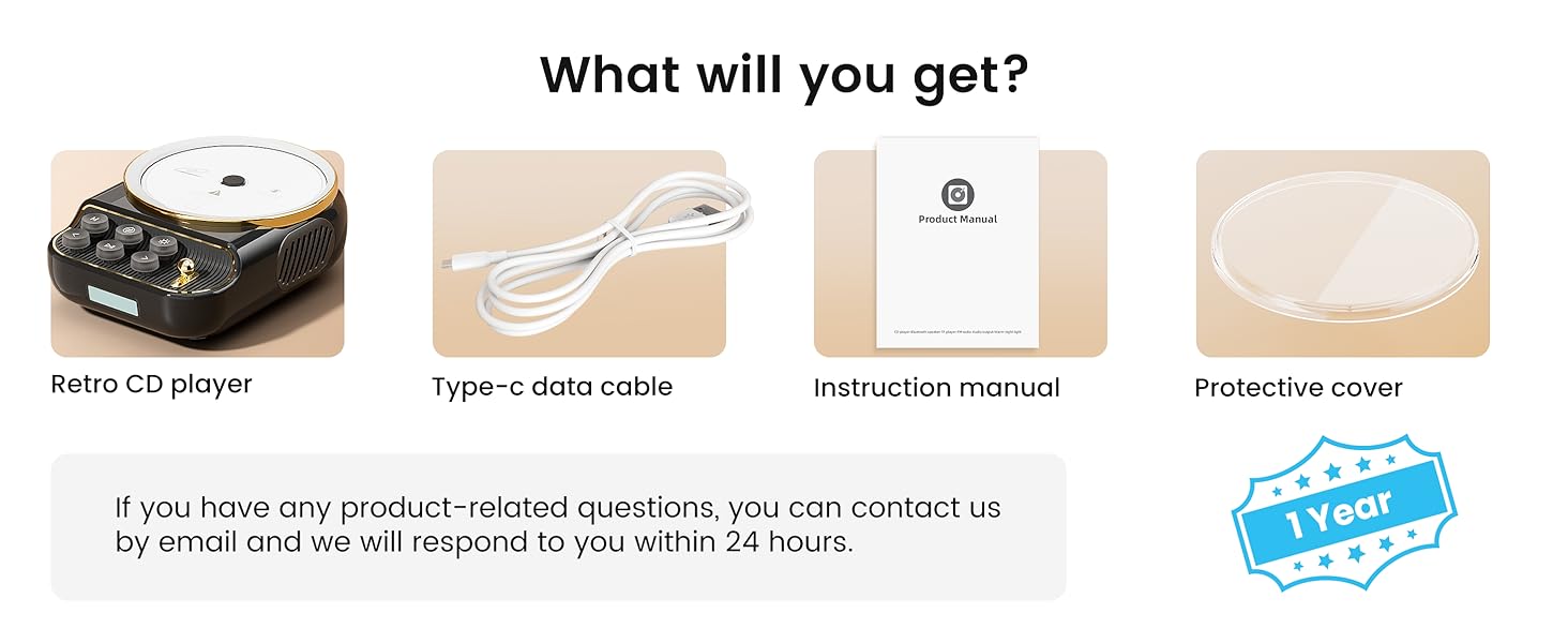 retro cd player with bluetooth